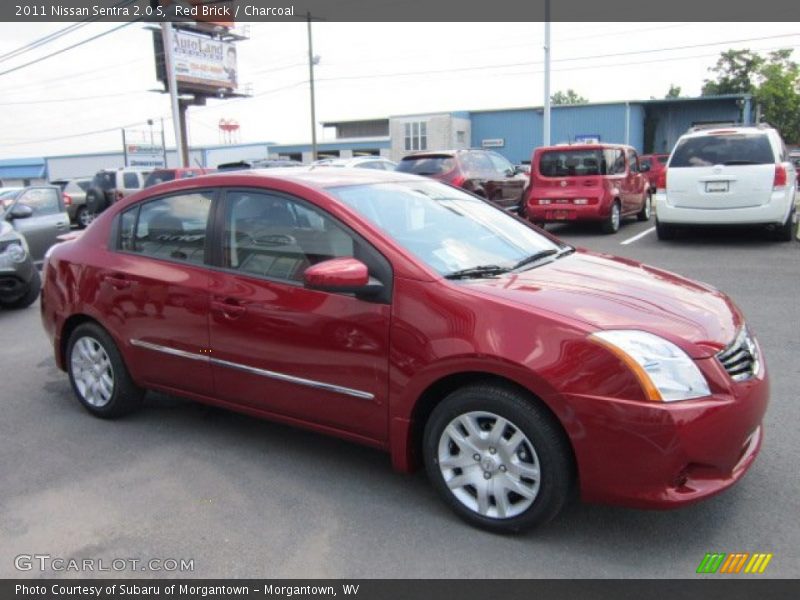 Red Brick / Charcoal 2011 Nissan Sentra 2.0 S