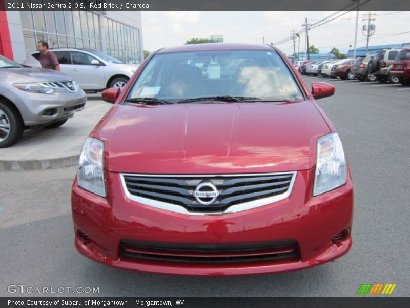 Red Brick / Charcoal 2011 Nissan Sentra 2.0 S