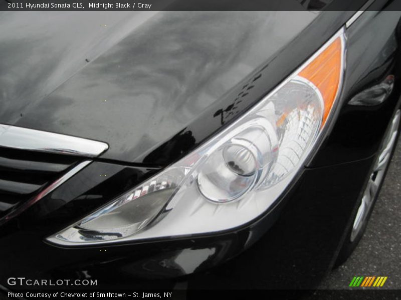 Midnight Black / Gray 2011 Hyundai Sonata GLS