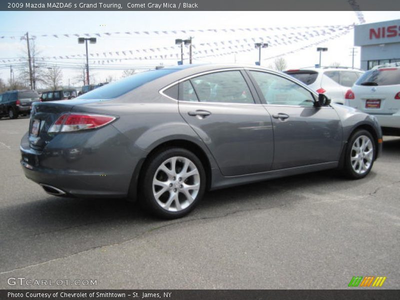 Comet Gray Mica / Black 2009 Mazda MAZDA6 s Grand Touring