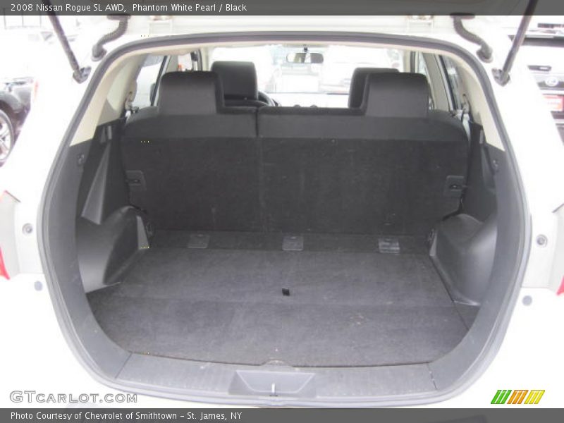 Phantom White Pearl / Black 2008 Nissan Rogue SL AWD