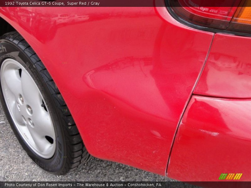 Super Red / Gray 1992 Toyota Celica GT-S Coupe