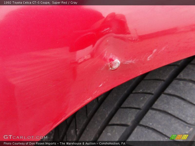 Super Red / Gray 1992 Toyota Celica GT-S Coupe