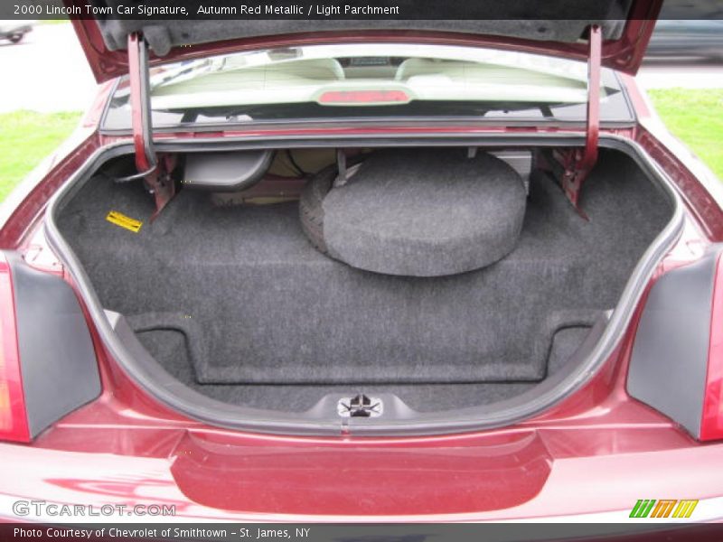 Autumn Red Metallic / Light Parchment 2000 Lincoln Town Car Signature