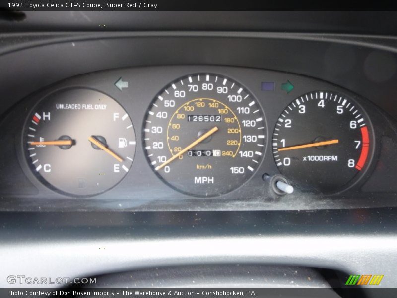  1992 Celica GT-S Coupe GT-S Coupe Gauges