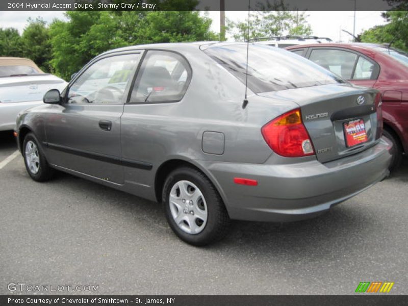Stormy Gray / Gray 2004 Hyundai Accent Coupe