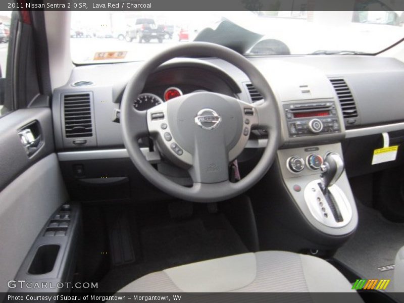 Lava Red / Charcoal 2011 Nissan Sentra 2.0 SR