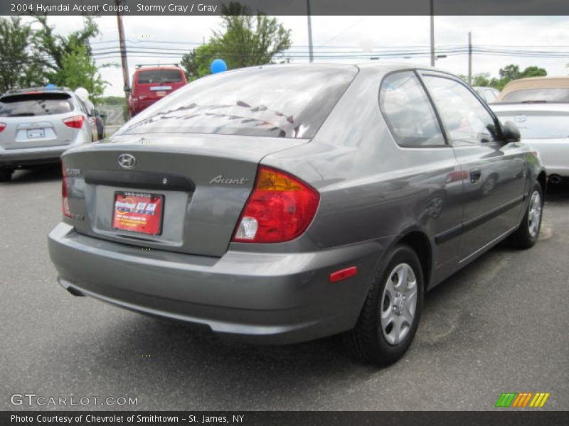 Stormy Gray / Gray 2004 Hyundai Accent Coupe