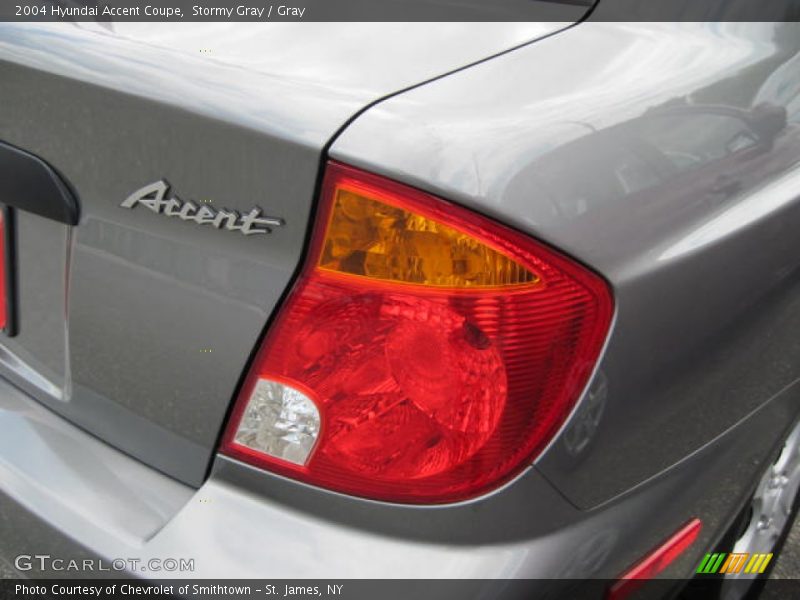 Stormy Gray / Gray 2004 Hyundai Accent Coupe