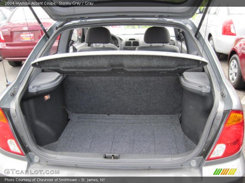 Stormy Gray / Gray 2004 Hyundai Accent Coupe