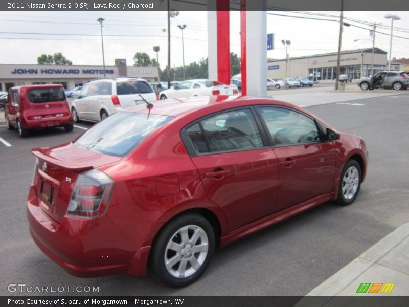 Lava Red / Charcoal 2011 Nissan Sentra 2.0 SR