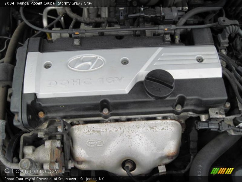 Stormy Gray / Gray 2004 Hyundai Accent Coupe