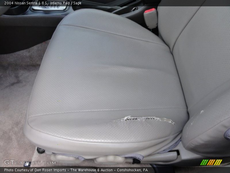Inferno Red / Sage 2004 Nissan Sentra 1.8 S