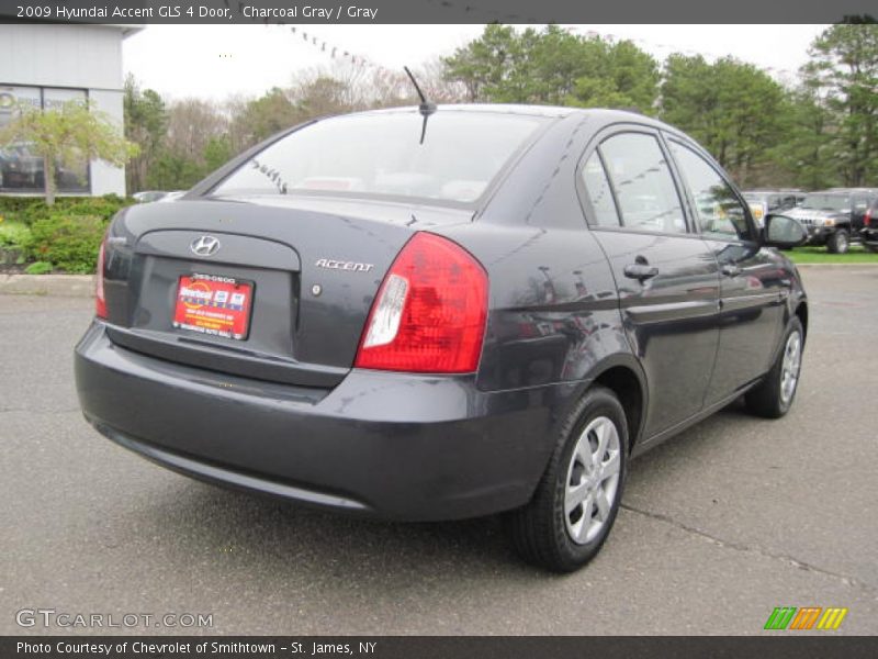 Charcoal Gray / Gray 2009 Hyundai Accent GLS 4 Door