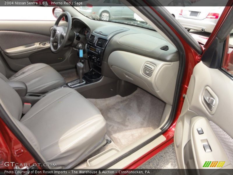Inferno Red / Sage 2004 Nissan Sentra 1.8 S
