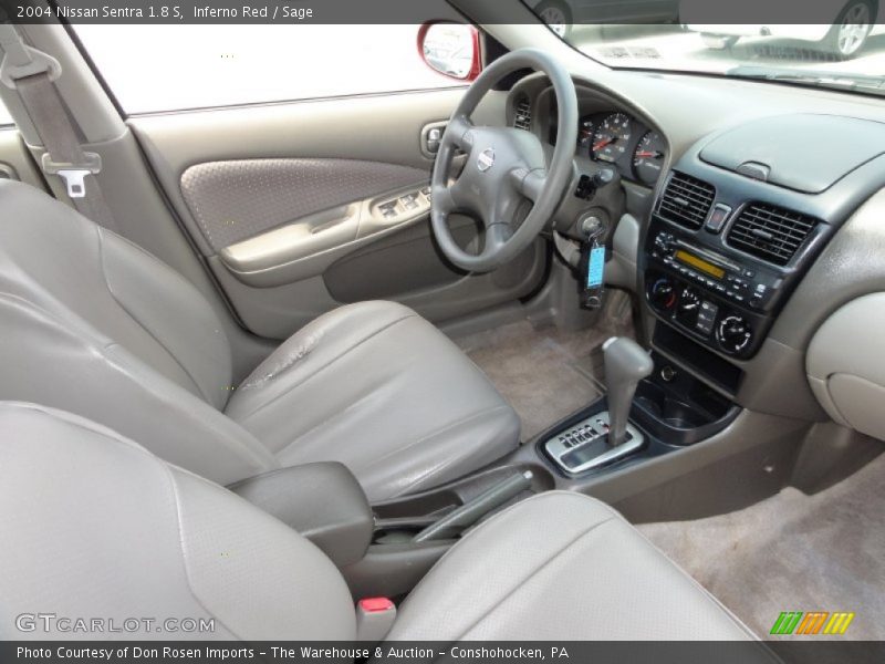 Inferno Red / Sage 2004 Nissan Sentra 1.8 S