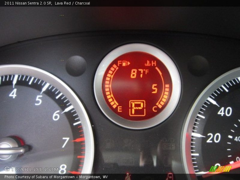 Lava Red / Charcoal 2011 Nissan Sentra 2.0 SR