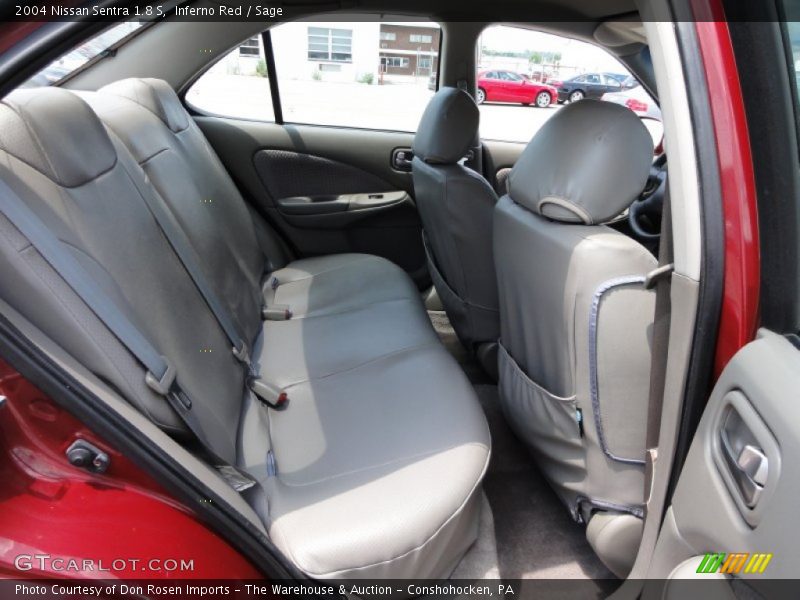 Inferno Red / Sage 2004 Nissan Sentra 1.8 S