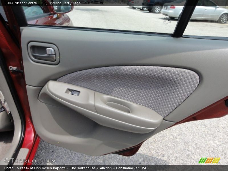 Inferno Red / Sage 2004 Nissan Sentra 1.8 S