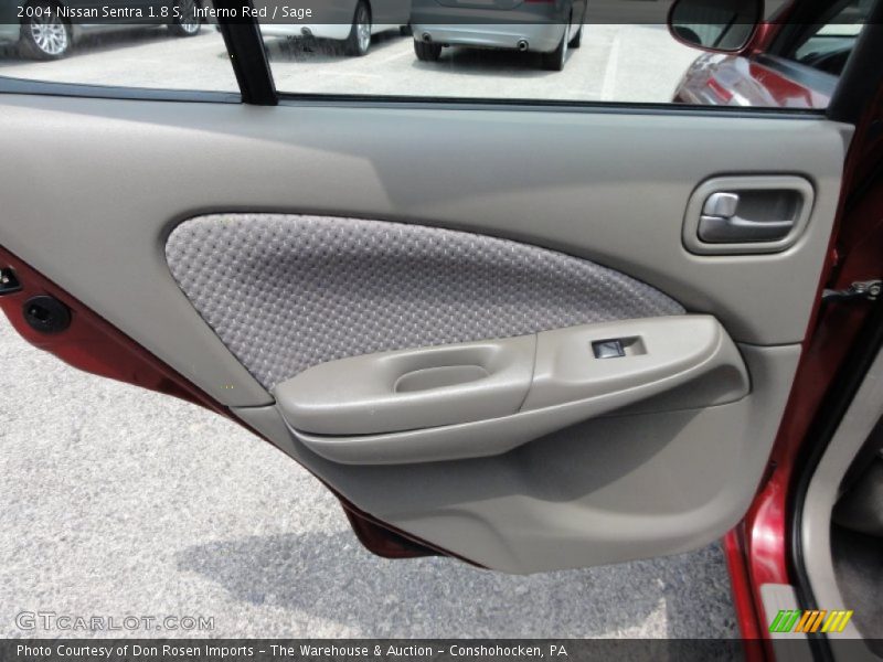 Inferno Red / Sage 2004 Nissan Sentra 1.8 S
