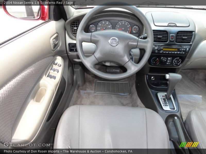 Inferno Red / Sage 2004 Nissan Sentra 1.8 S