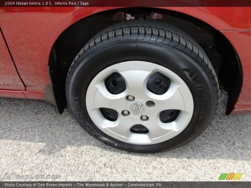 Inferno Red / Sage 2004 Nissan Sentra 1.8 S