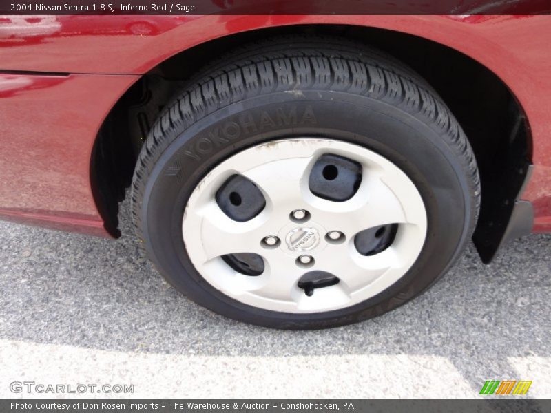Inferno Red / Sage 2004 Nissan Sentra 1.8 S