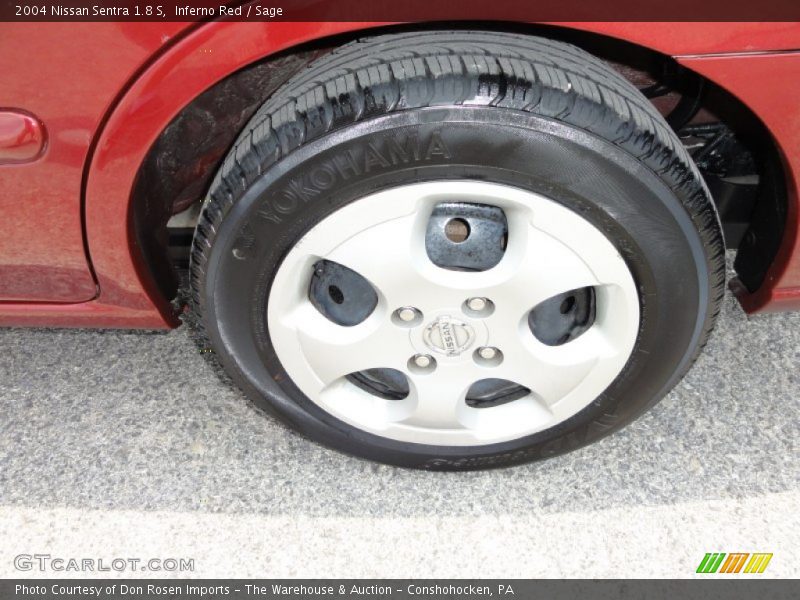 Inferno Red / Sage 2004 Nissan Sentra 1.8 S