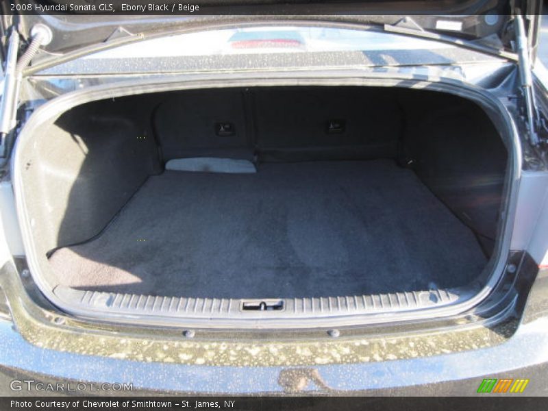 Ebony Black / Beige 2008 Hyundai Sonata GLS