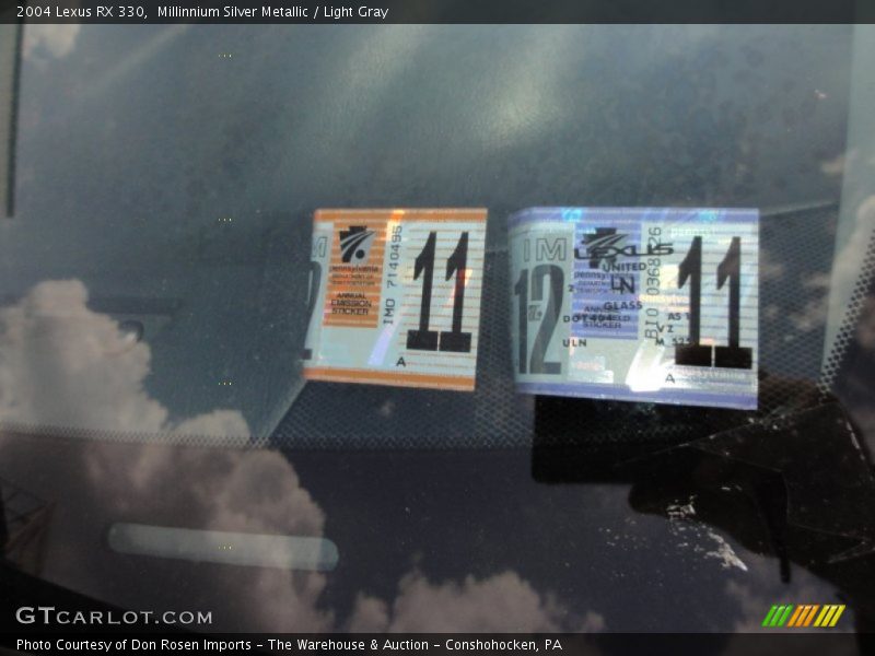 Millinnium Silver Metallic / Light Gray 2004 Lexus RX 330