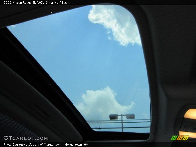 Silver Ice / Black 2009 Nissan Rogue SL AWD
