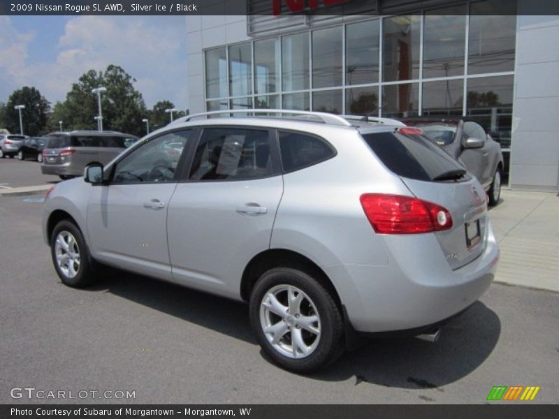 Silver Ice / Black 2009 Nissan Rogue SL AWD