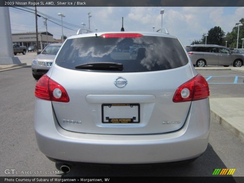 Silver Ice / Black 2009 Nissan Rogue SL AWD