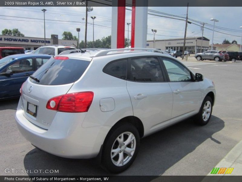 Silver Ice / Black 2009 Nissan Rogue SL AWD