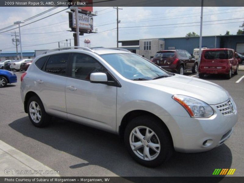 Silver Ice / Black 2009 Nissan Rogue SL AWD