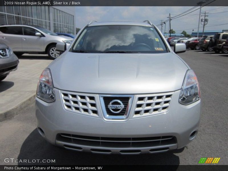 Silver Ice / Black 2009 Nissan Rogue SL AWD
