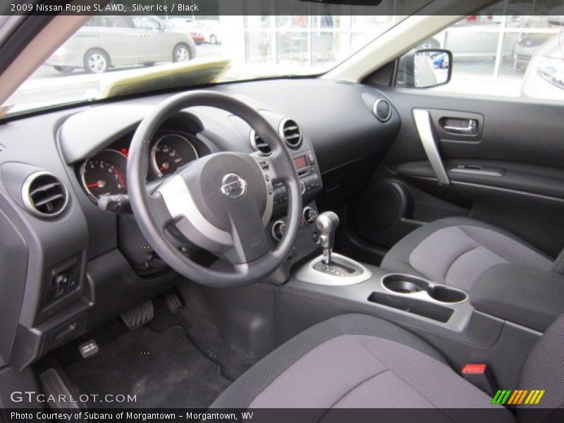 Silver Ice / Black 2009 Nissan Rogue SL AWD