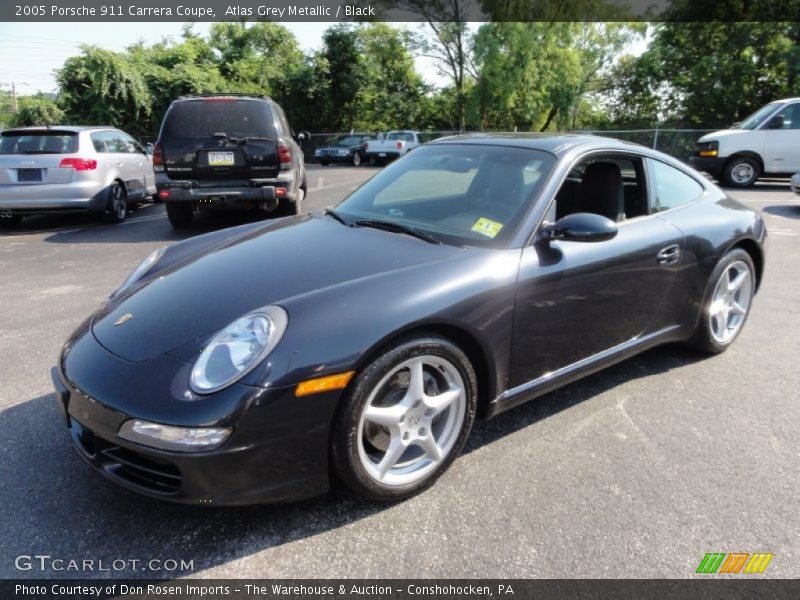 Atlas Grey Metallic / Black 2005 Porsche 911 Carrera Coupe