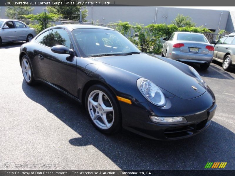 Atlas Grey Metallic / Black 2005 Porsche 911 Carrera Coupe