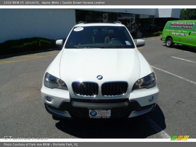 Alpine White / Saddle Brown Nevada Leather 2009 BMW X5 xDrive30i