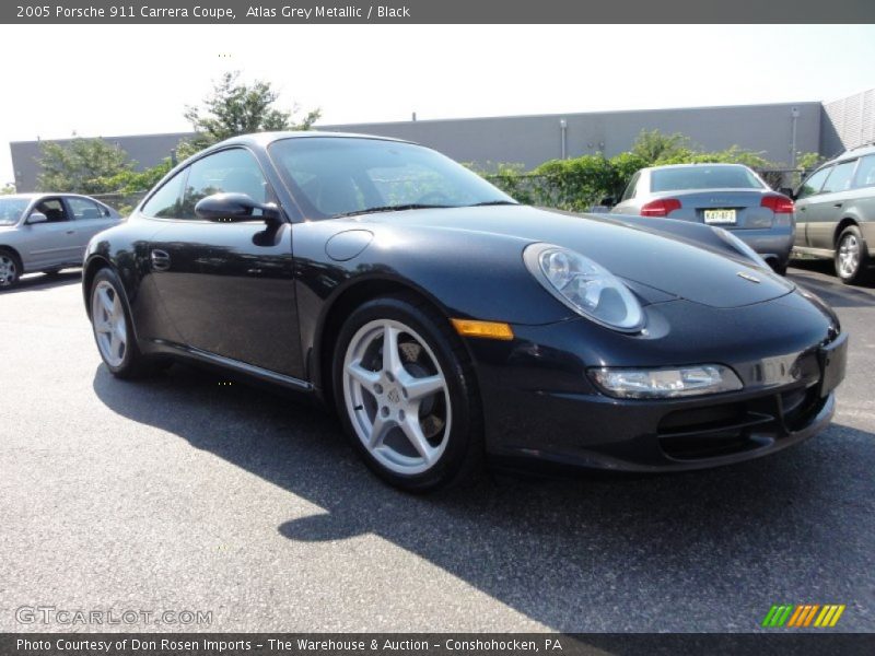 Atlas Grey Metallic / Black 2005 Porsche 911 Carrera Coupe