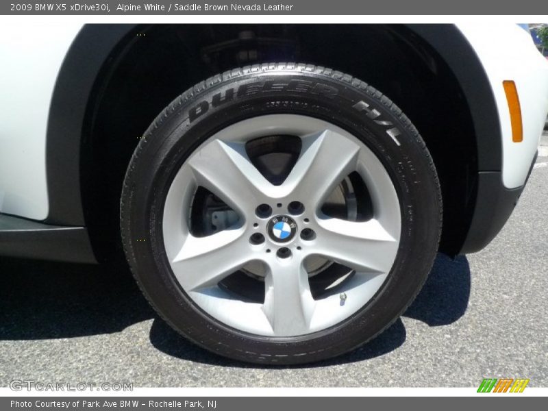 Alpine White / Saddle Brown Nevada Leather 2009 BMW X5 xDrive30i