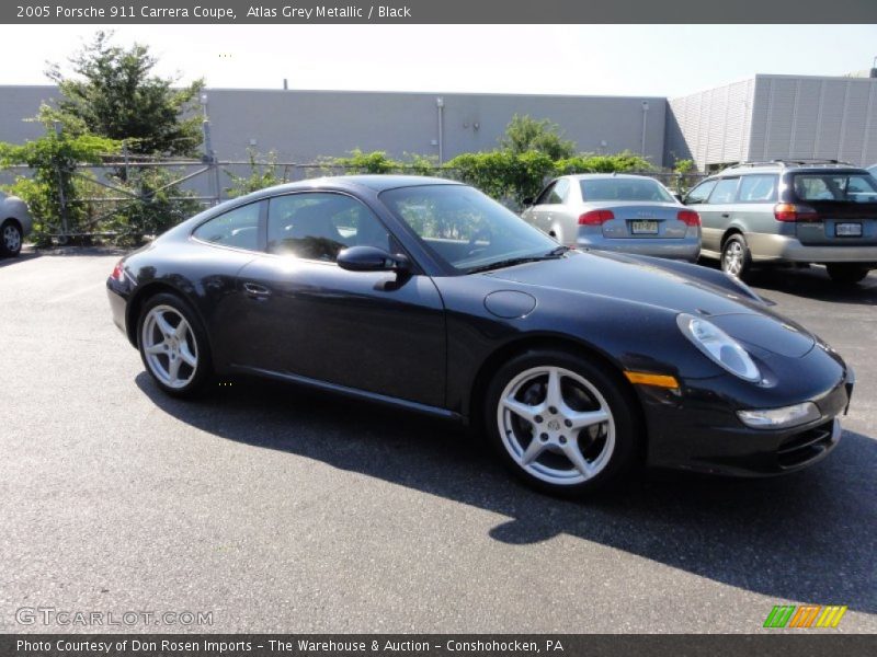 Atlas Grey Metallic / Black 2005 Porsche 911 Carrera Coupe