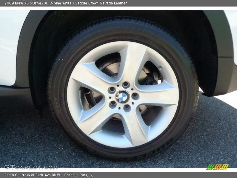 Alpine White / Saddle Brown Nevada Leather 2009 BMW X5 xDrive30i