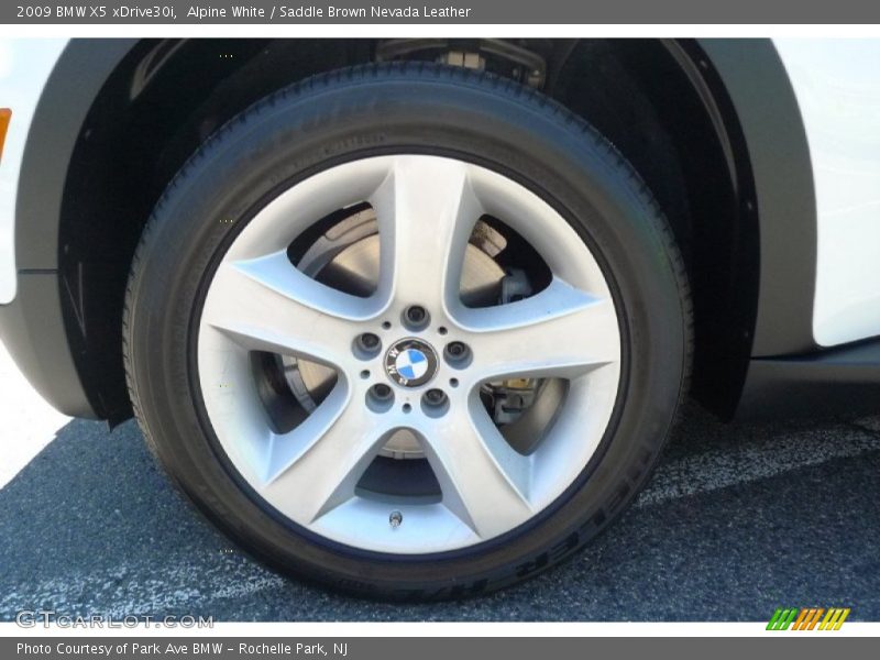 Alpine White / Saddle Brown Nevada Leather 2009 BMW X5 xDrive30i