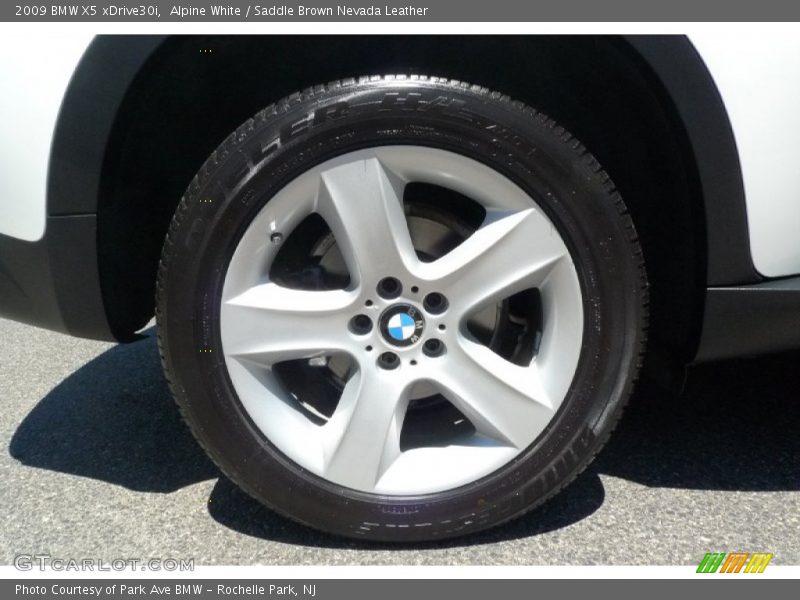Alpine White / Saddle Brown Nevada Leather 2009 BMW X5 xDrive30i