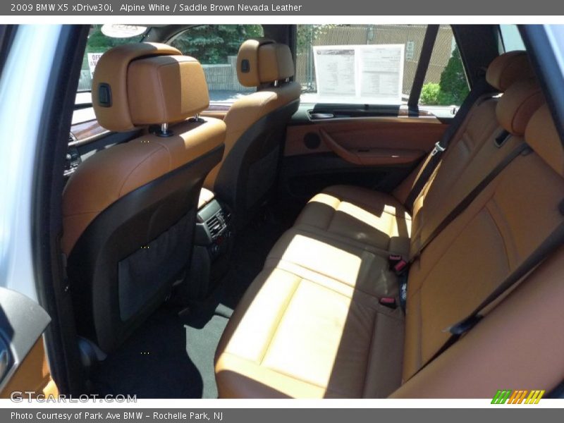 Alpine White / Saddle Brown Nevada Leather 2009 BMW X5 xDrive30i