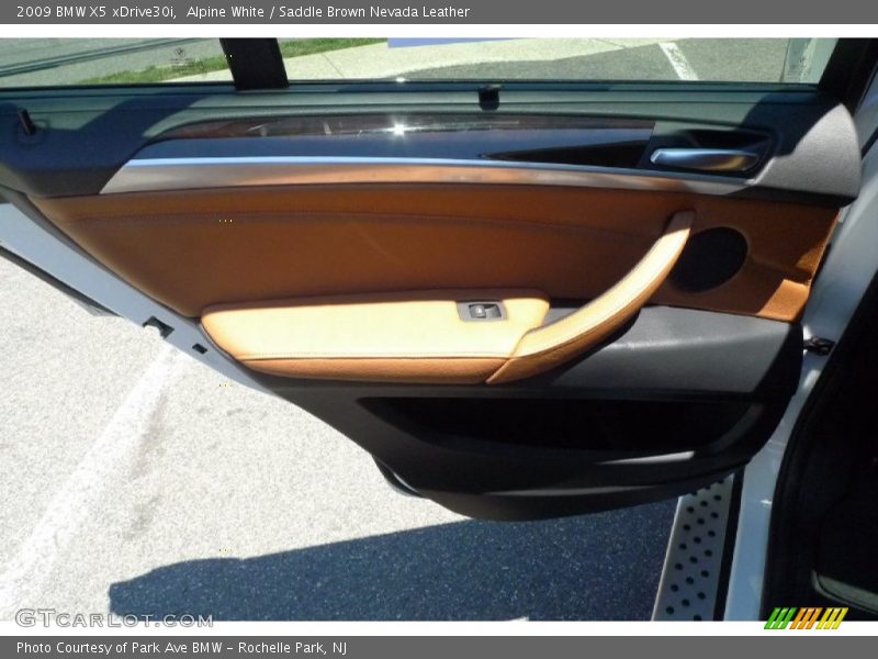 Alpine White / Saddle Brown Nevada Leather 2009 BMW X5 xDrive30i