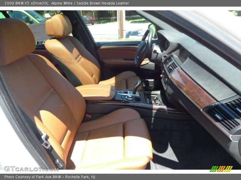 Alpine White / Saddle Brown Nevada Leather 2009 BMW X5 xDrive30i