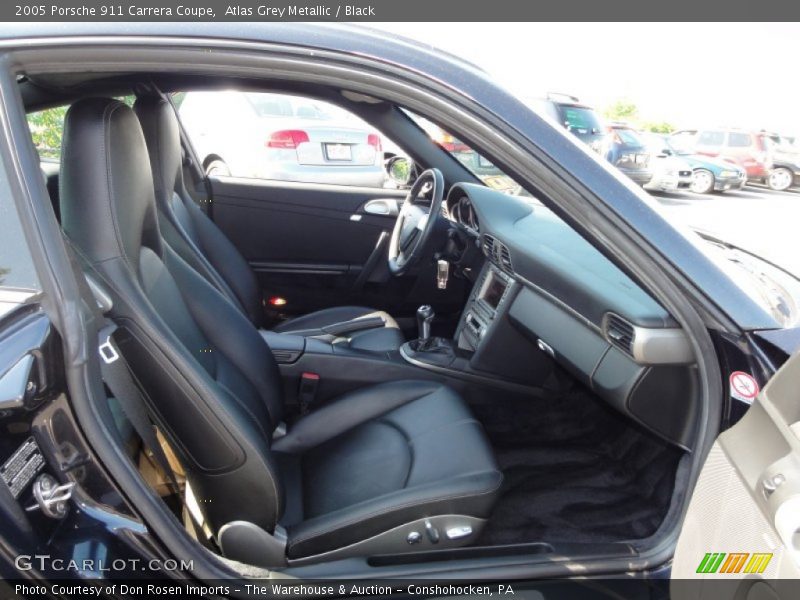 Atlas Grey Metallic / Black 2005 Porsche 911 Carrera Coupe